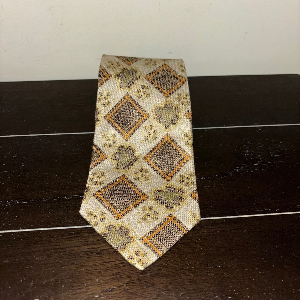 Vintage‎ Tino Cosma | 100% Silk | Geometric Pattern Men's Necktie Made in Italy